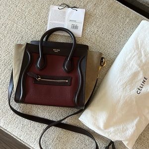 Celine nano bag in multicolor